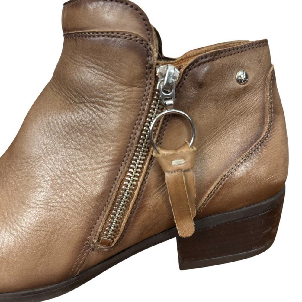 Pikolinos Daroka W1U-8505 Leather Brown Chunky Heel Ankle Boot Booties 40 9.5 10 - Picture 9 of 16